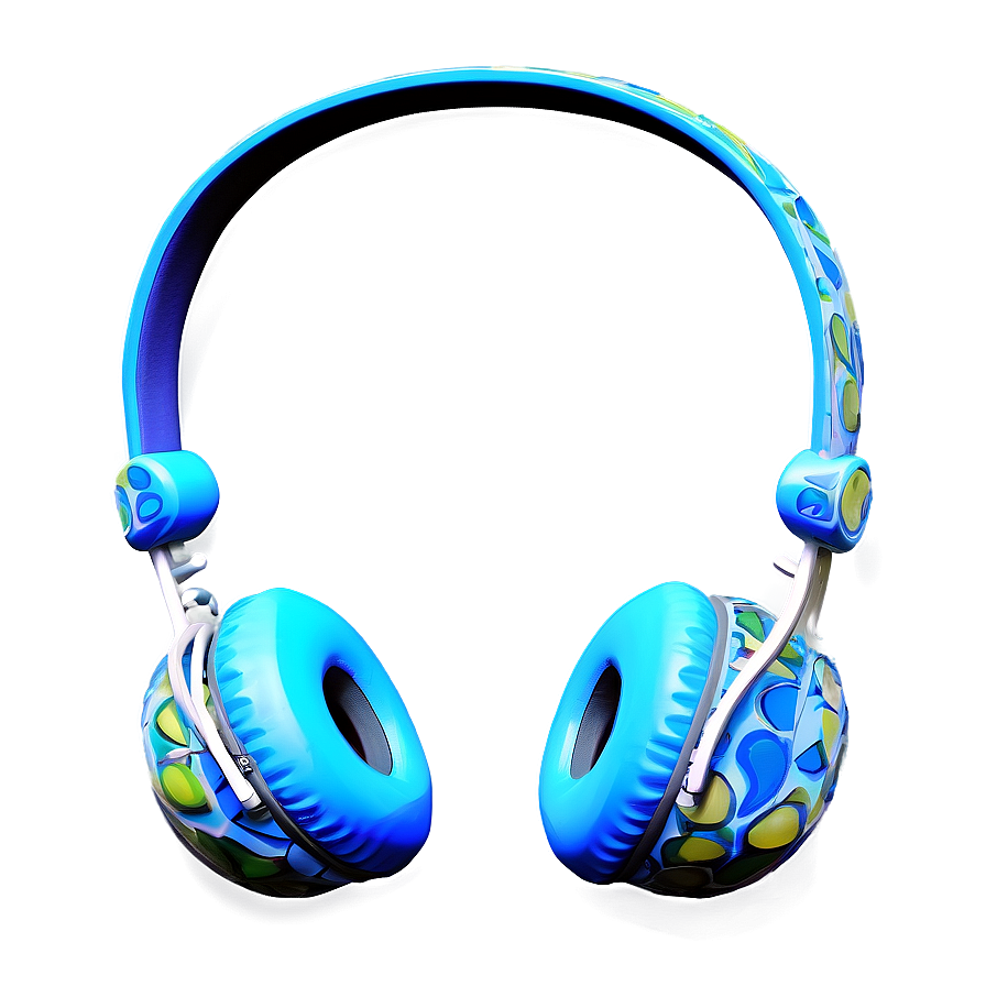 Headphones With Abstract Art Png Dwf