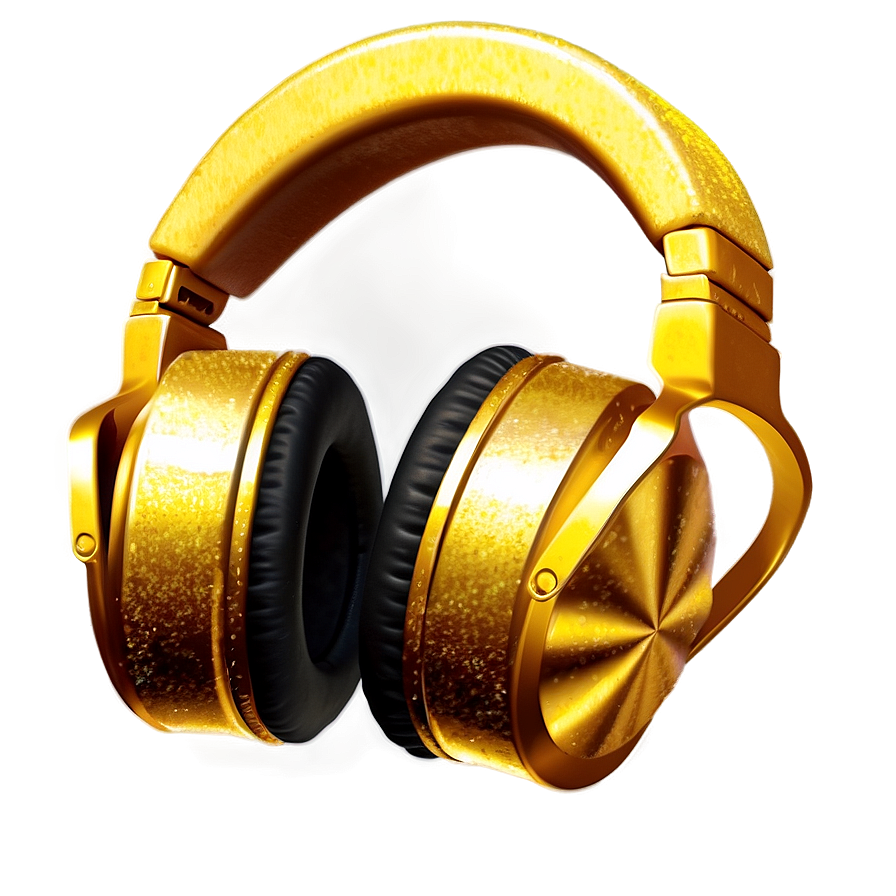 Headphones With Glitter Finish Png 05042024