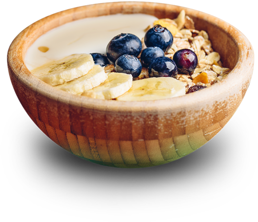 Healthy Oatmeal Bowl With Fruit Toppings