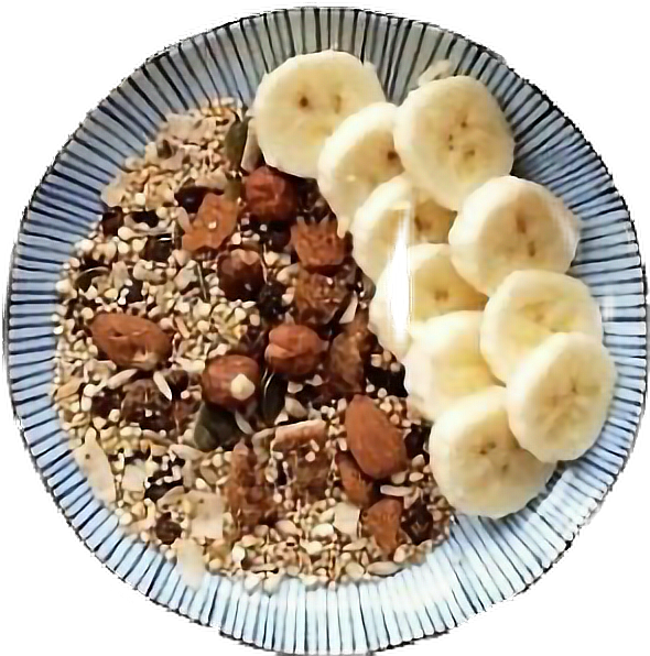 Healthy Oatmealwith Bananasand Nuts