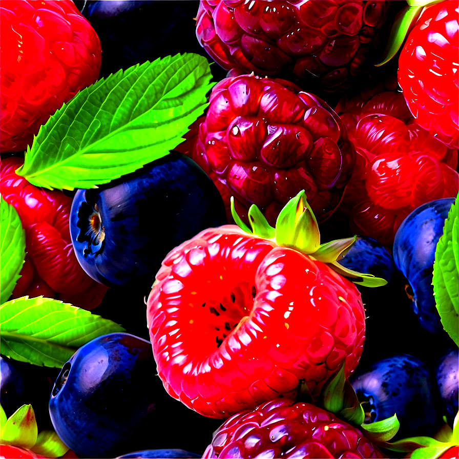 Healthy Organic Berry Mix Png 06252024