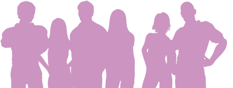 Healthy Relationship Concept Silhouette