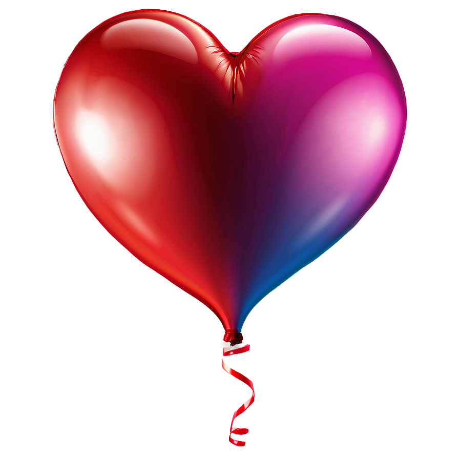 Heart Balloon For Valentine Png Chk