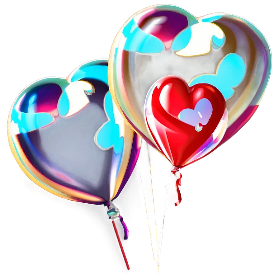 Heart Balloon Illustration Png 06212024