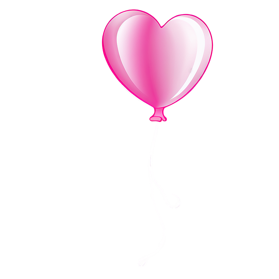 Heart Balloon Illustration Png Dum67