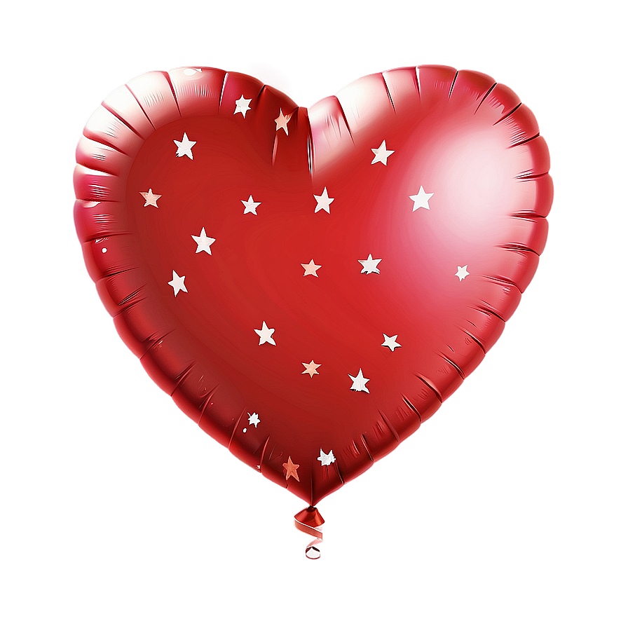 Heart Balloon With Stars Png 19