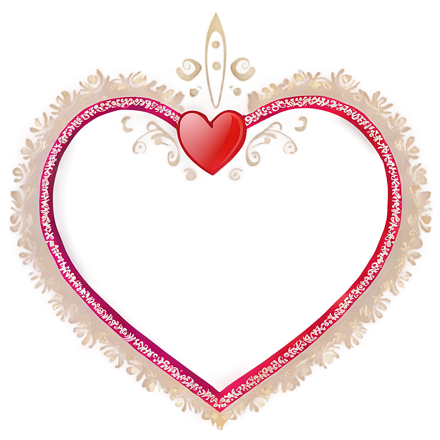 Heart Border For Love Letters Png Jsl