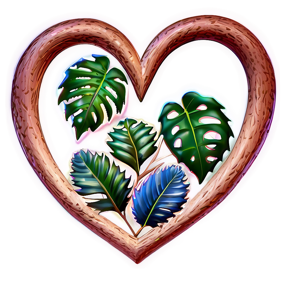 Heart Clipart In Nature Theme Png Vnc