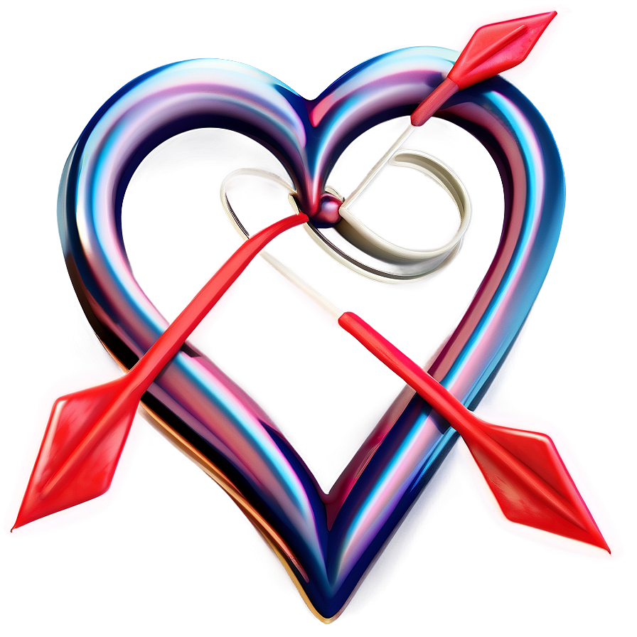 Heart Clipart With Arrows Png Bln