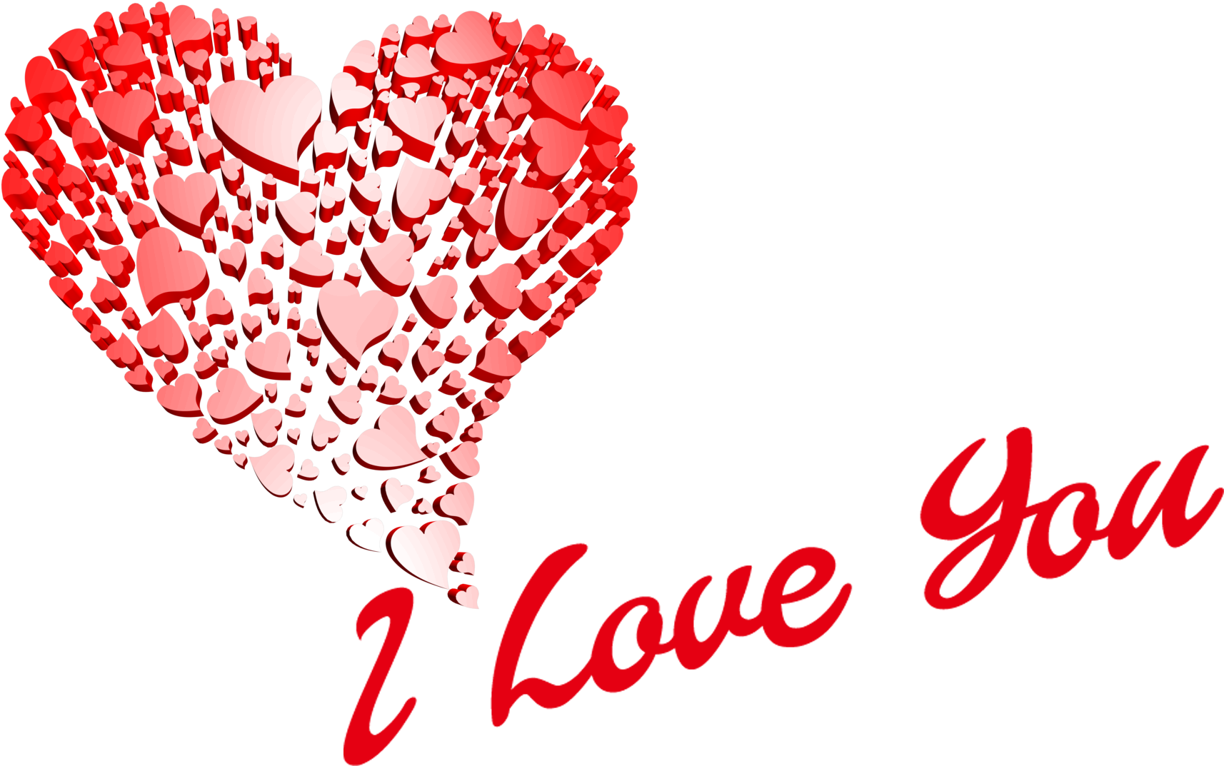 Heart Collage I Love You Graphic