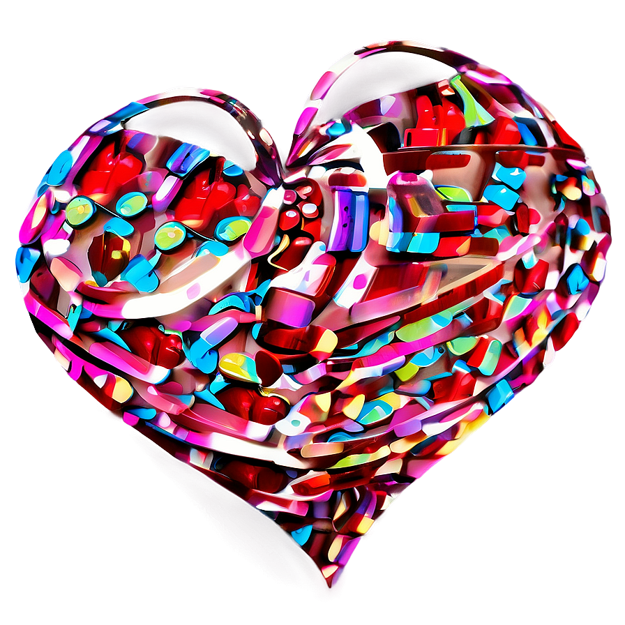 Heart Confetti Celebration Png C