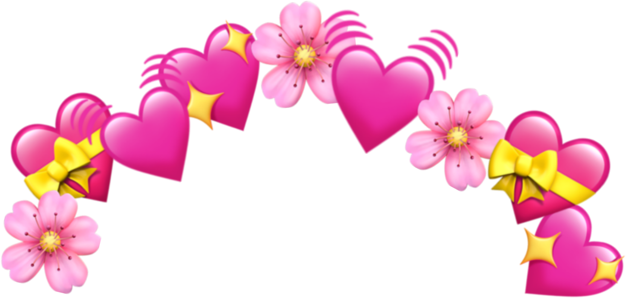 Heart Crown Emoji Decoration