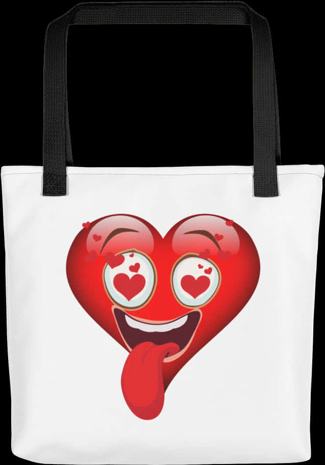 Heart Eyes Emoji Tote Bag