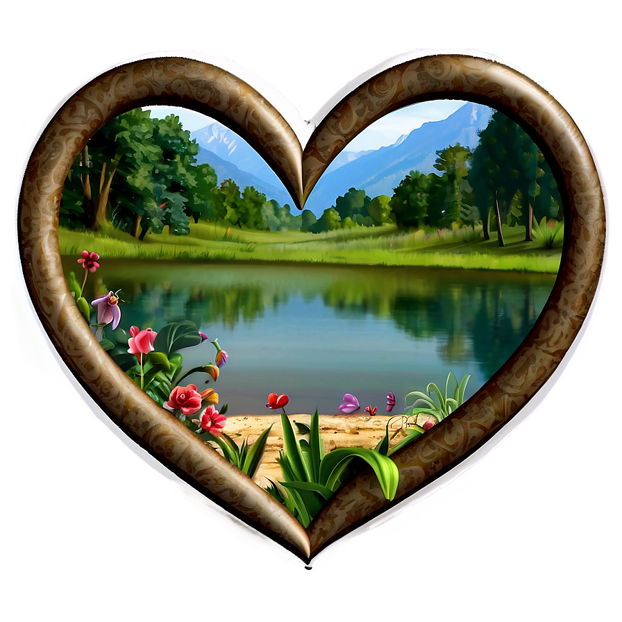 Heart In Nature Scene Png 05252024