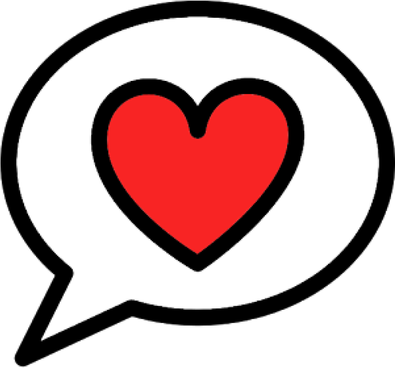 Heart In Speech Bubble Icon