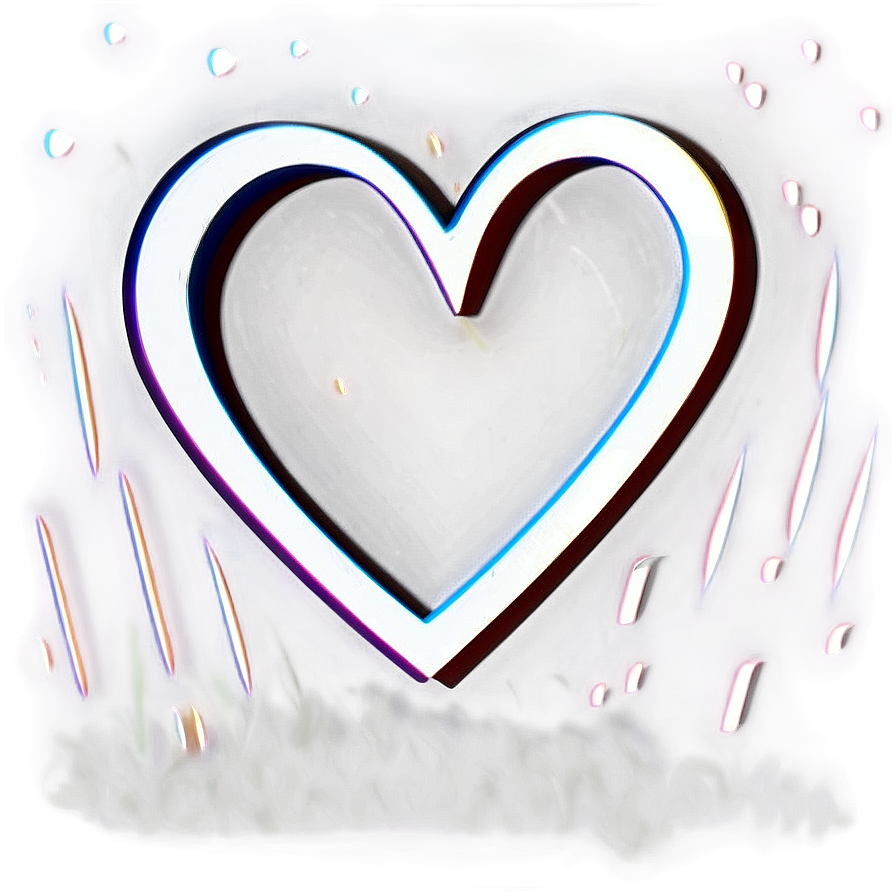 Heart Line Background Png 06262024