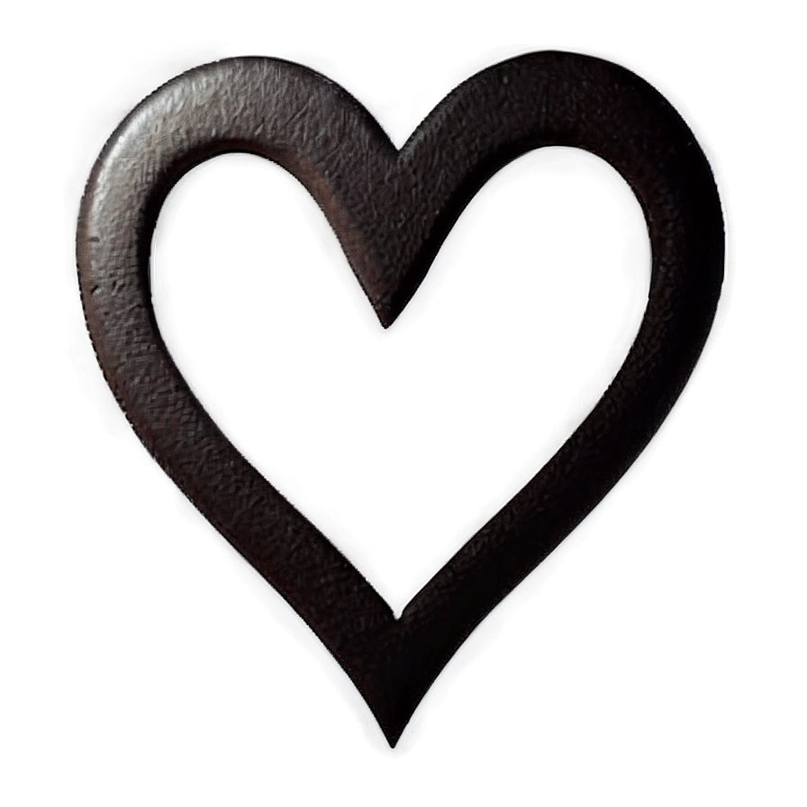 Heart Line Silhouette Png Svp