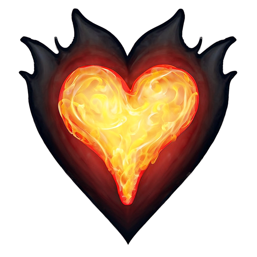 Heart On Fire Emoji Png Xyt91