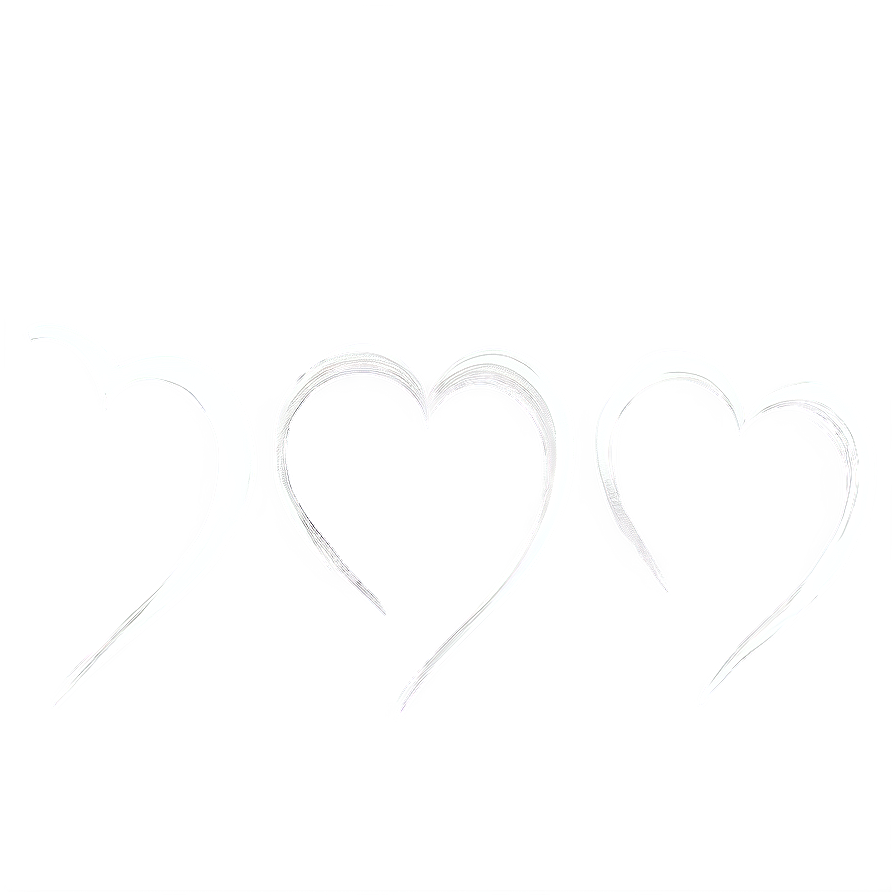 Heart Outline Sketch Png D