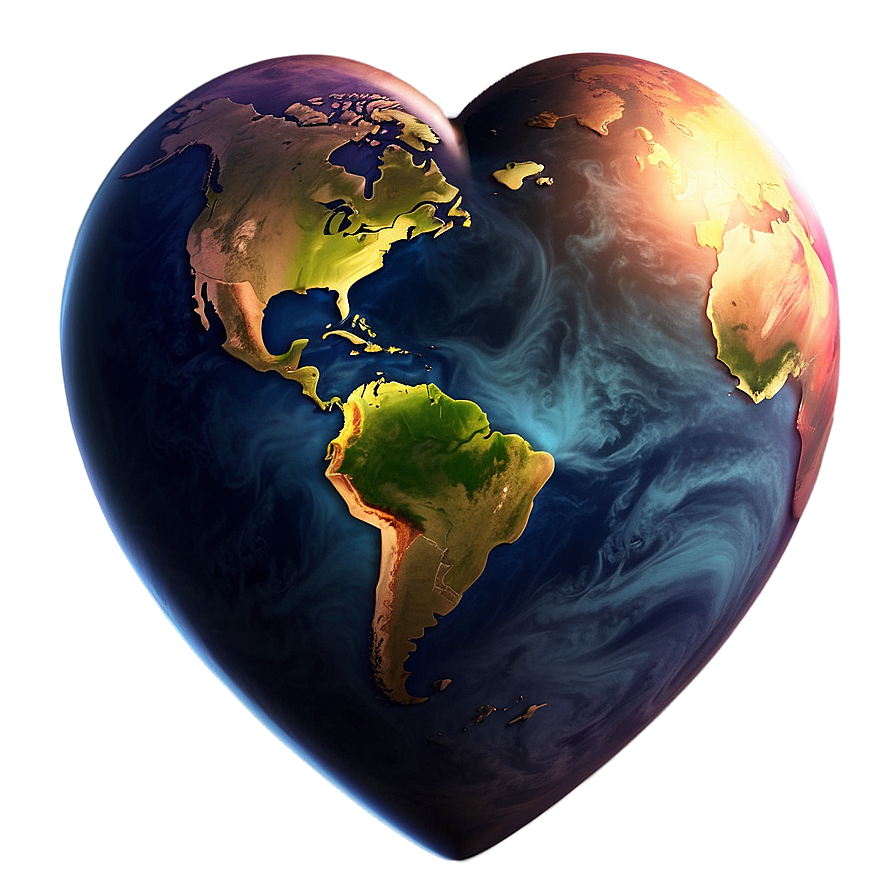 Heart Planet Universe Png Vkf