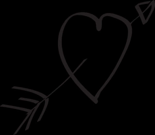 Heart Shaped Arrow Drawing