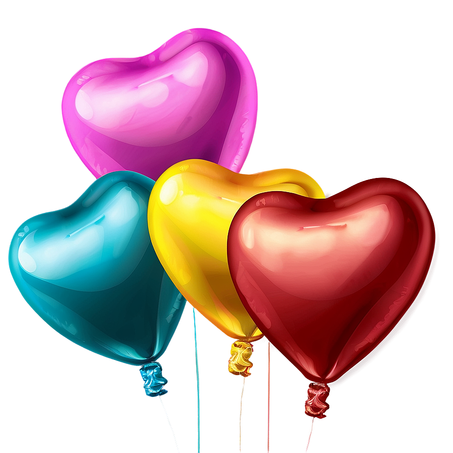 Heart Shaped Balloon Png 06212024