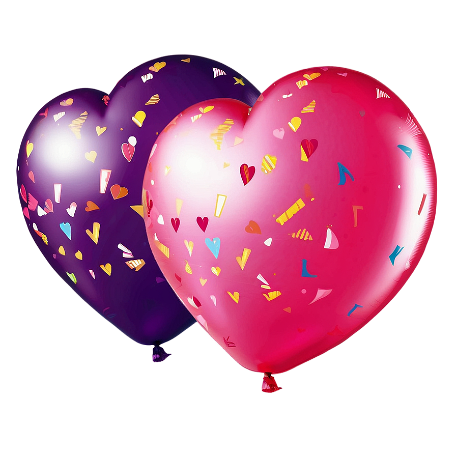 Heart Shaped Balloon Png 06212024