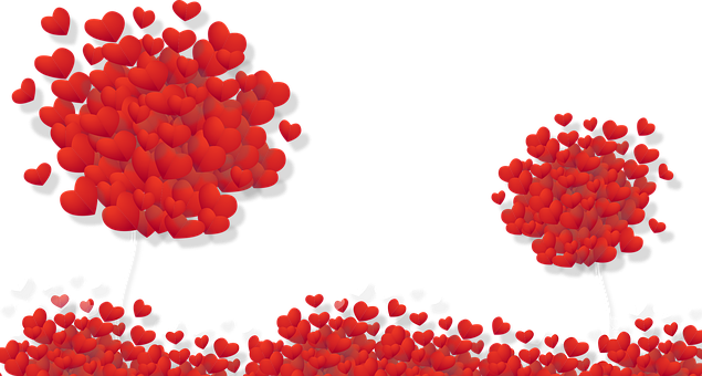 Heart Shaped Balloons Graphic