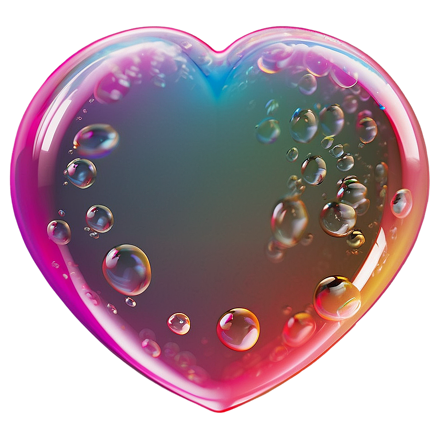 Heart Shaped Bubble Png Vyr