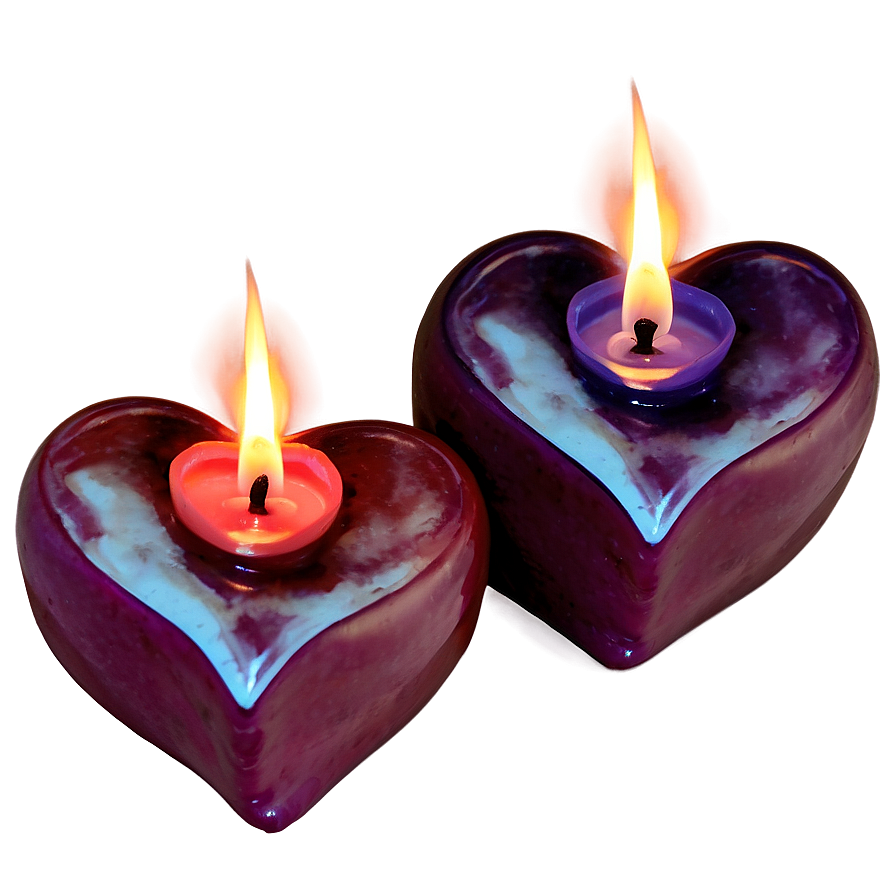 Heart Shaped Candle Png Qkb10