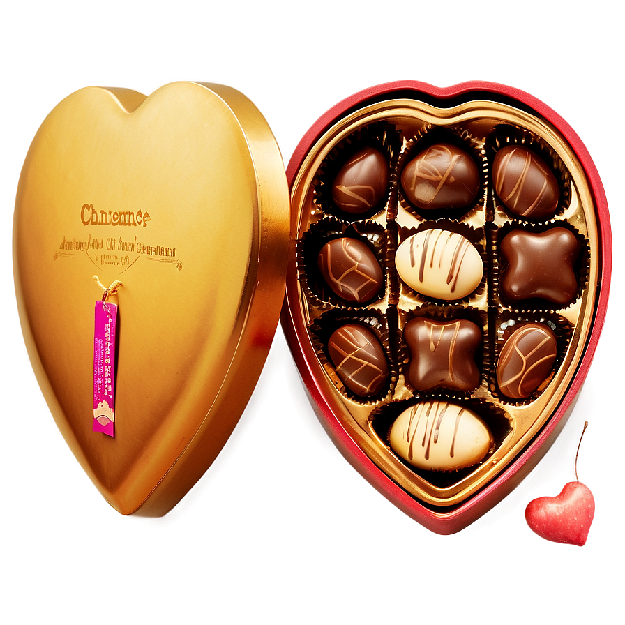 Heart-shaped Chocolate Box Png Ahp