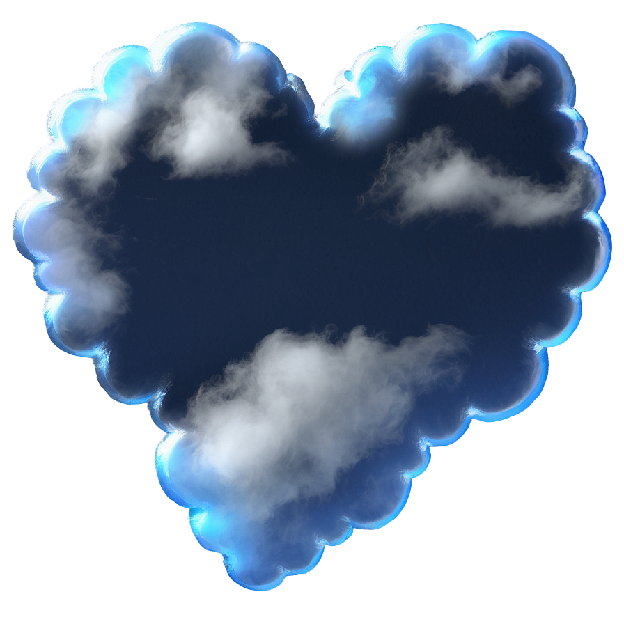 Heart-shaped Cloud Png 04302024