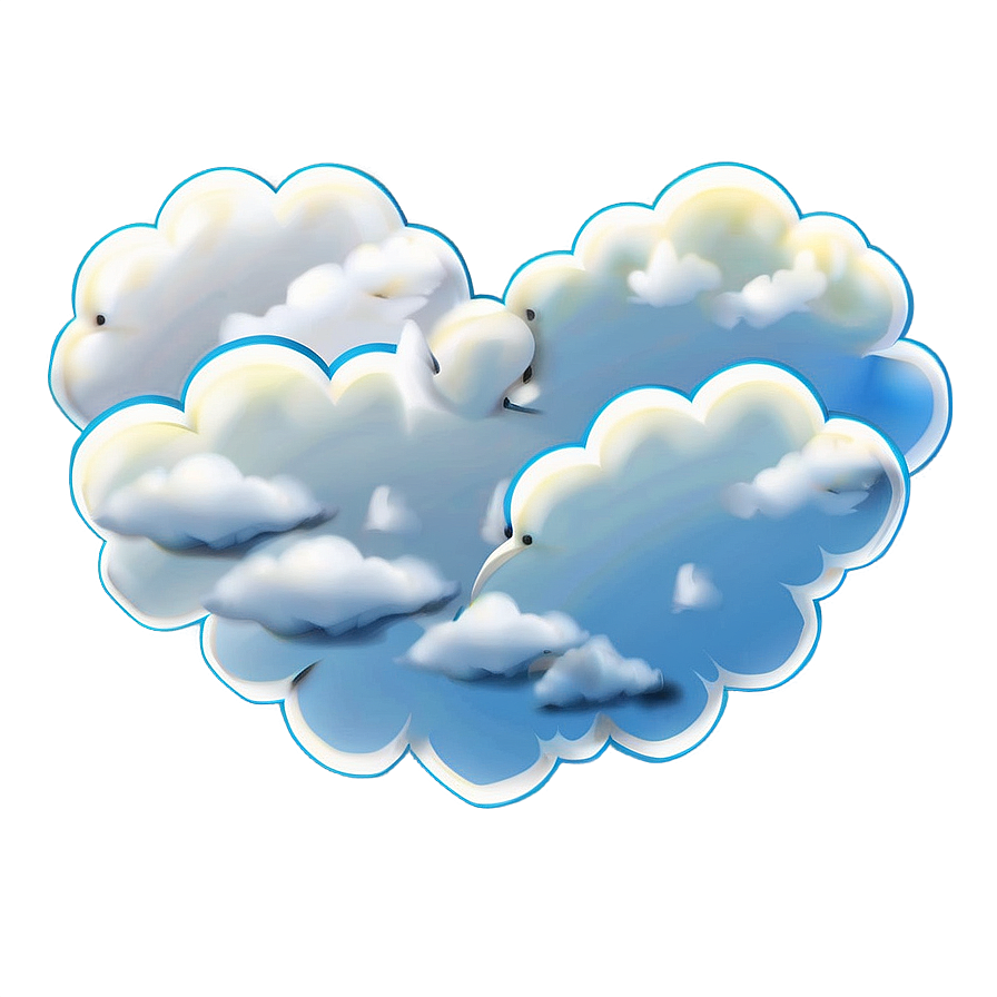 Heart-shaped Cloud Png 30