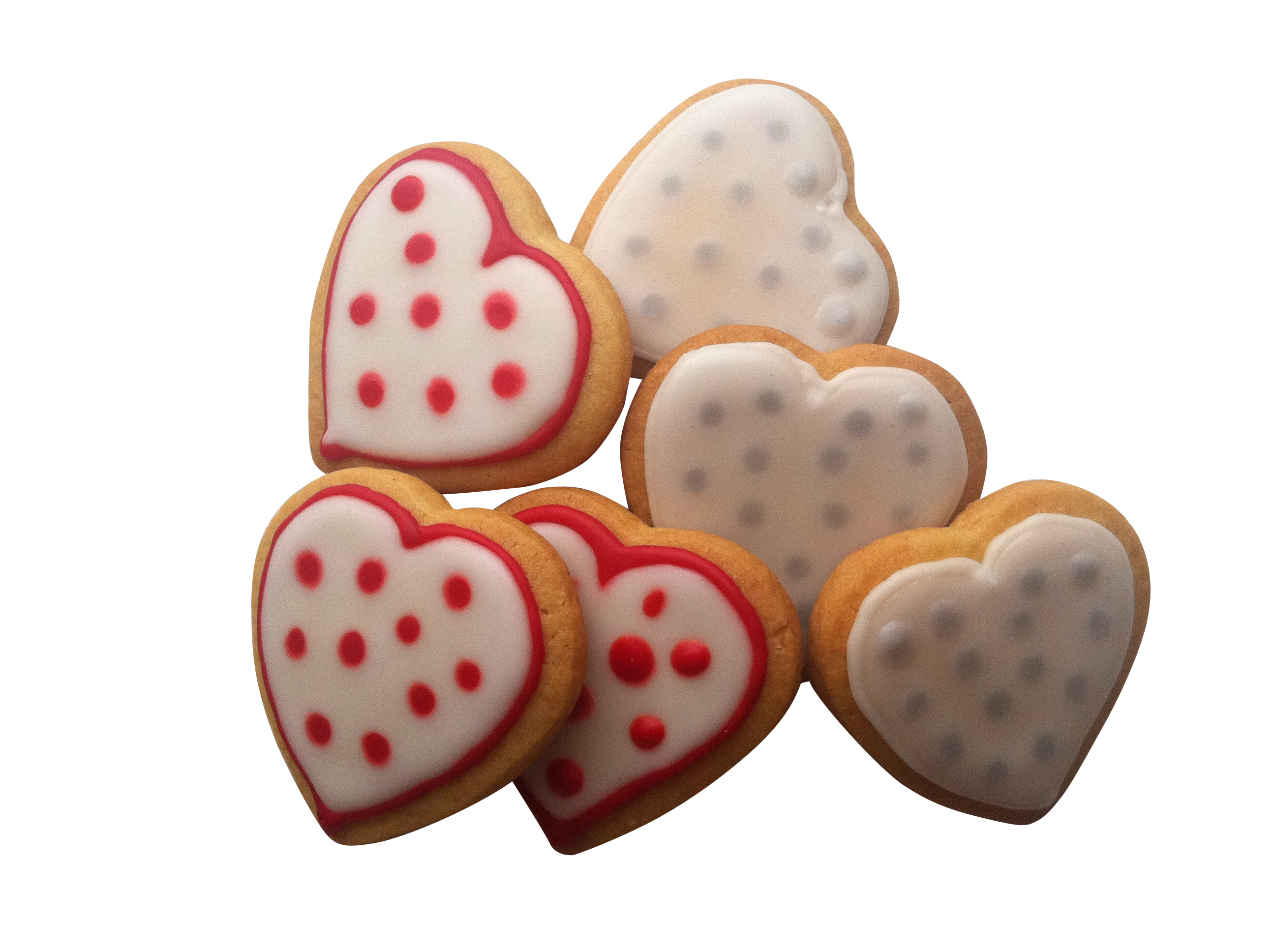 Heart Shaped Decorated Cookies