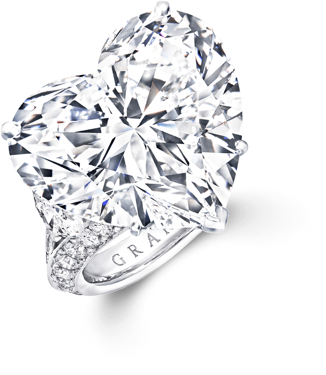 Heart Shaped Diamond Ring Sparkle