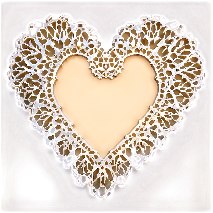 Heart-shaped Doily Png Stb74