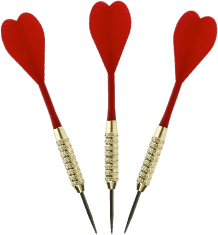 Heart Shaped Flight Darts