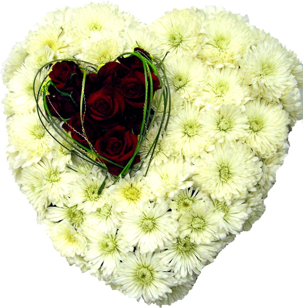 Heart Shaped Floral Tribute Funeral