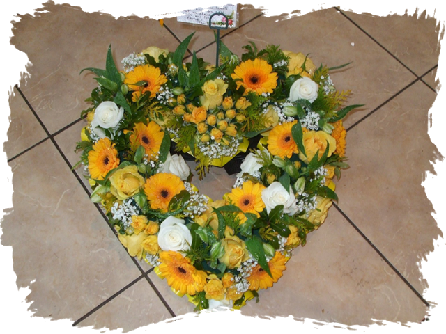 Heart Shaped Funeral Wreath