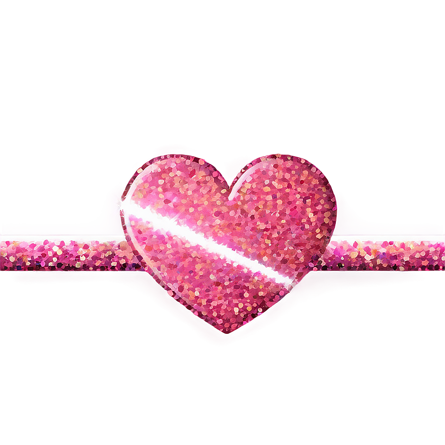 Heart-shaped Glitter Line Png 66