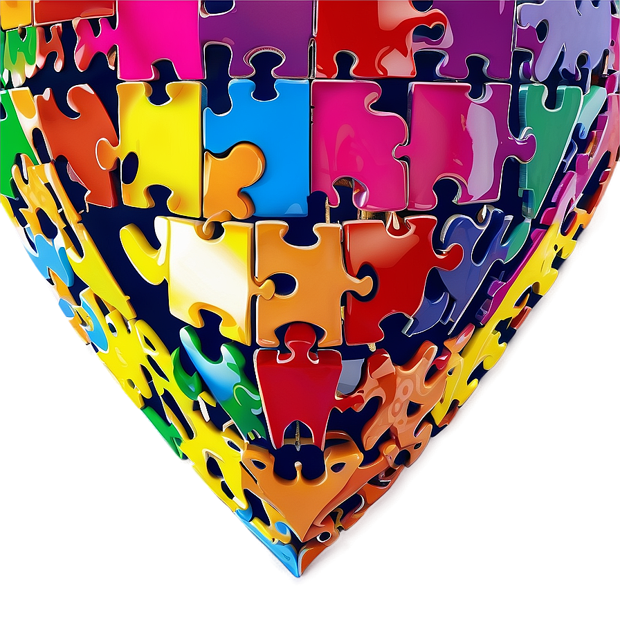 Heart Shaped Jigsaw Png 06112024