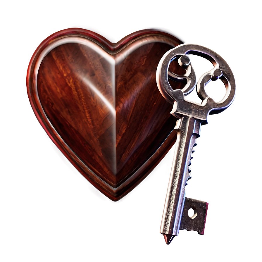 Heart Shaped Keys Png 05242024