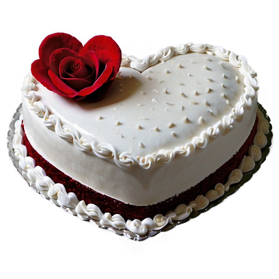 Heart-shaped Red Velvet Cake Png Opw