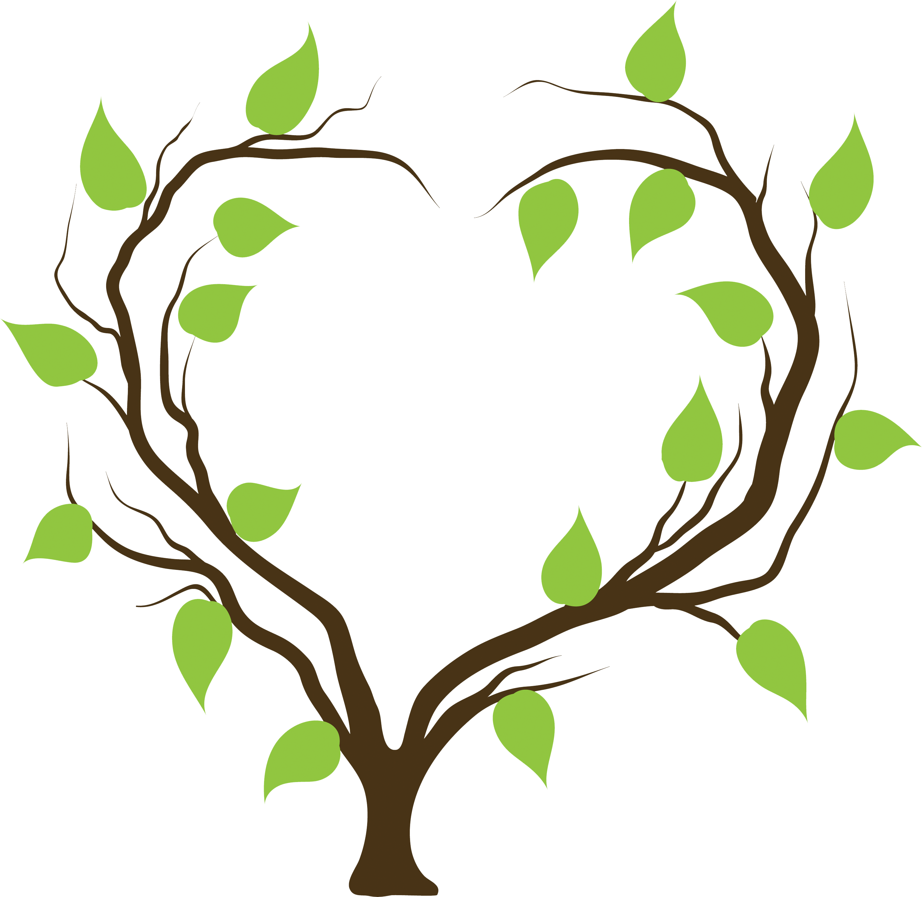 Heart Shaped Tree Graphic