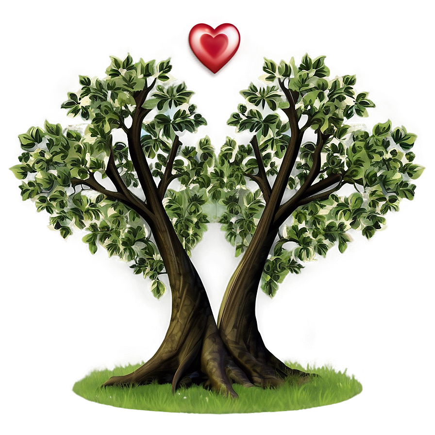 Heart Shaped Trees Png Fyf