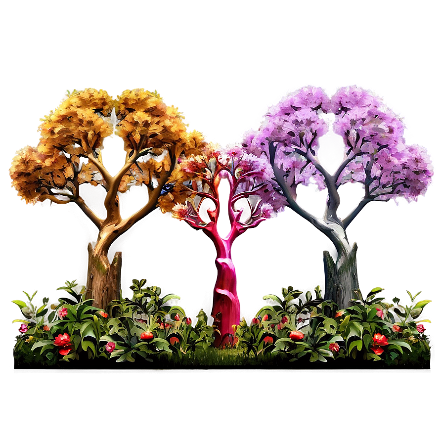 Heart Shaped Trees Png Rnr