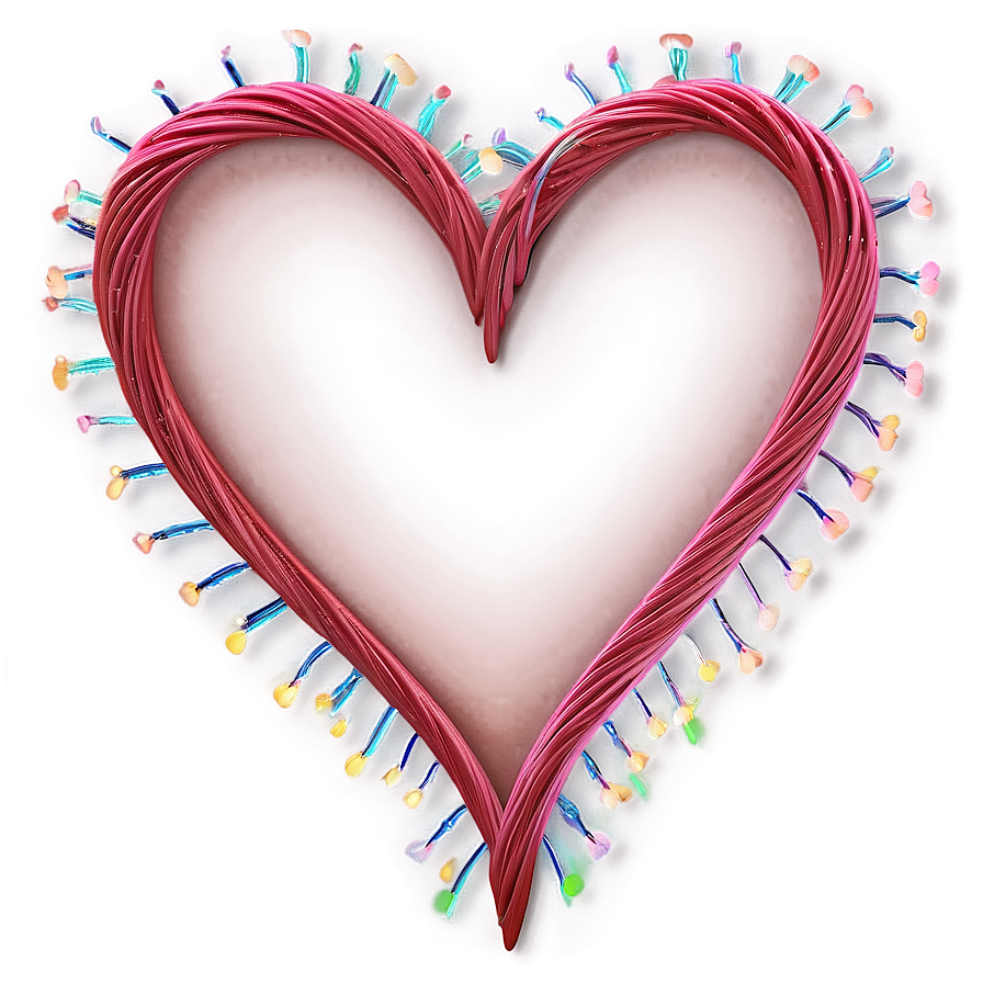 Heart String Overlay Png Tne16