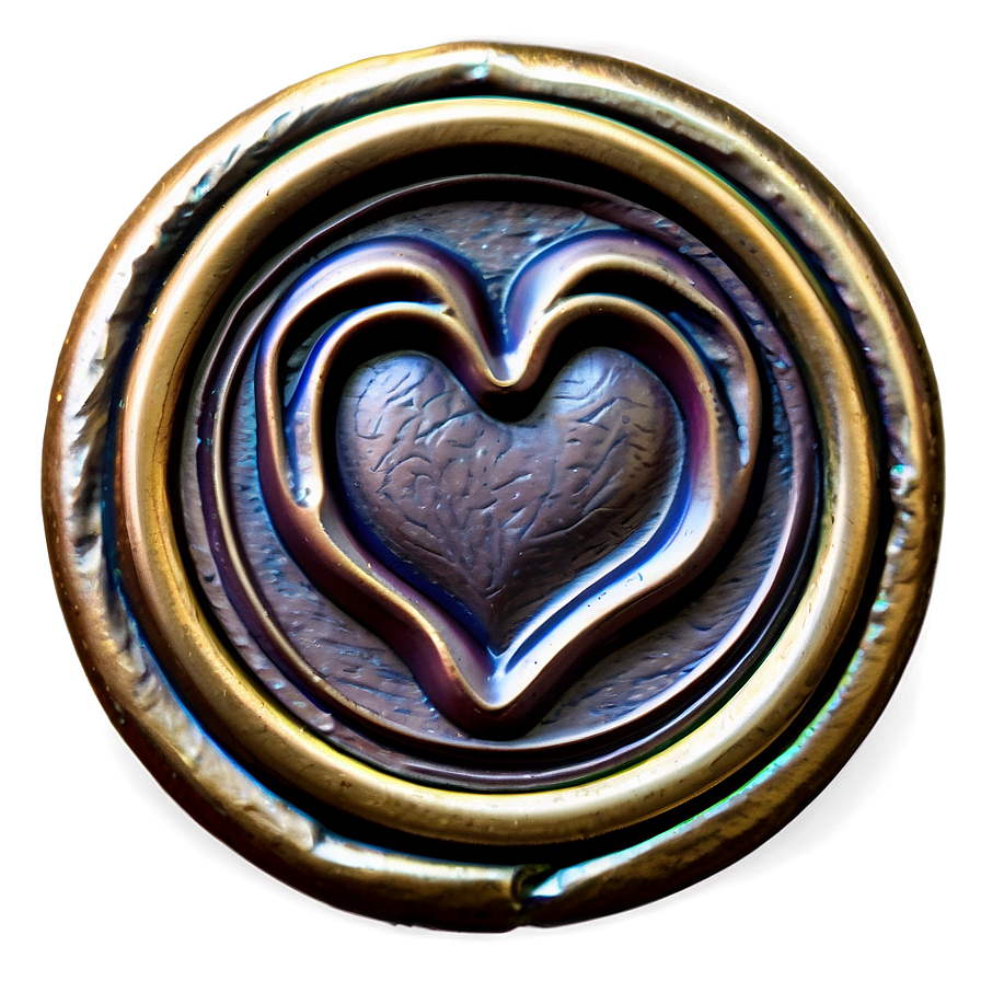 Heart Wax Seal Png Ead90