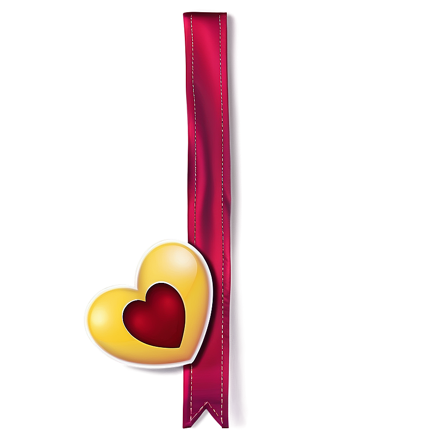 Heart With Banner Emoji Png Artwork 05042024