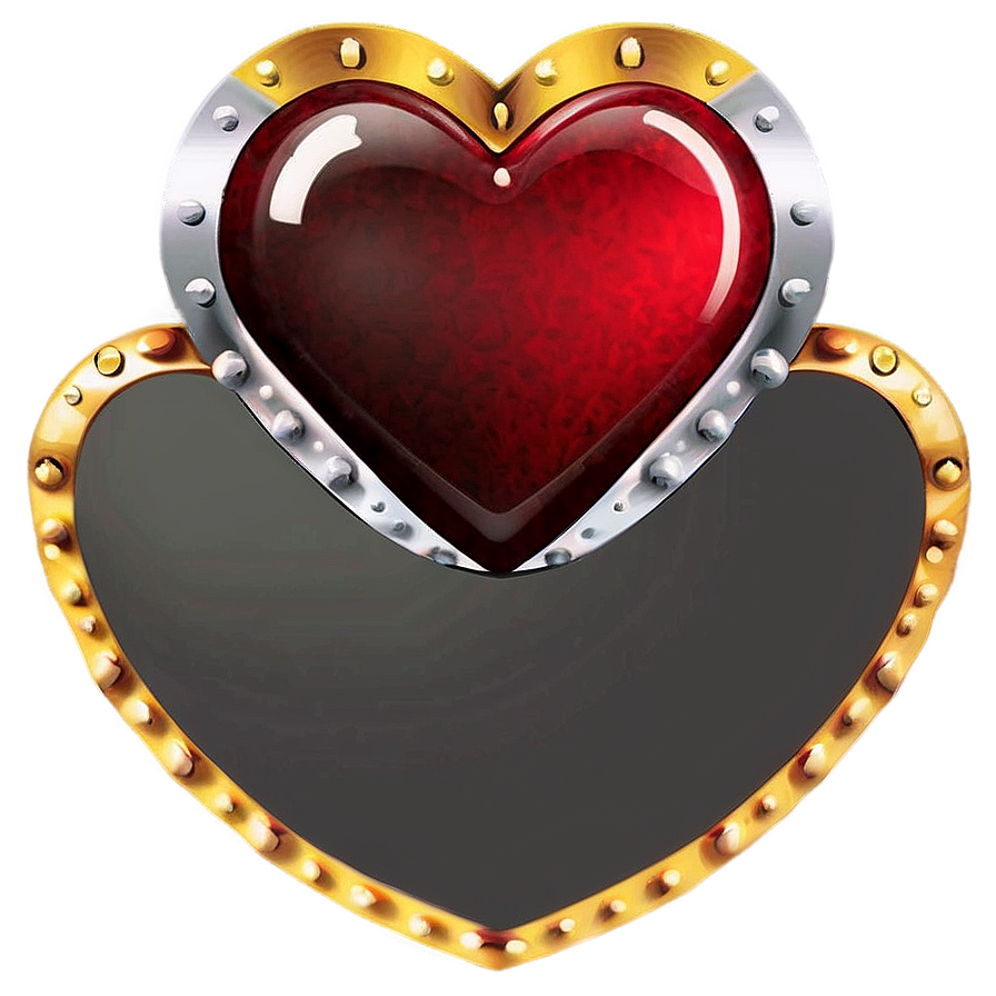 Heart With Banner Emoji Png Artwork 98